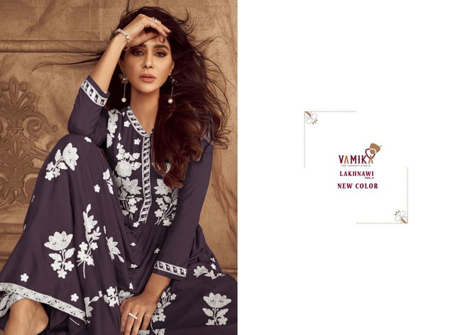 Lakhnavi Vol 4 New Color By Vamika Rayon Readymade Suits Orders In India